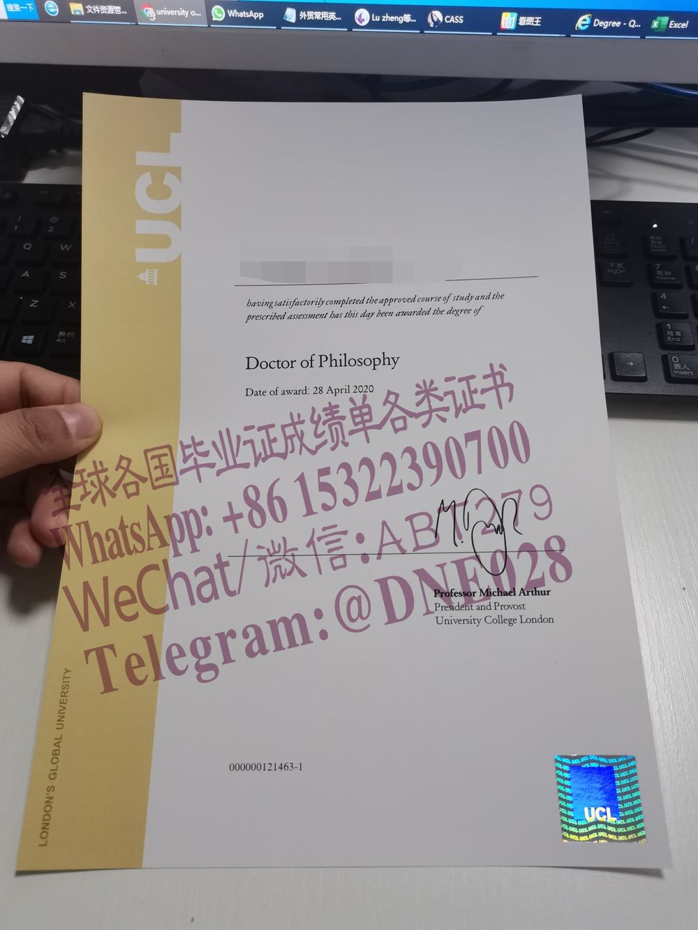 办理购买英国伦敦大学学院文凭成绩单 办理购买英国伦敦大学学院文凭成绩单